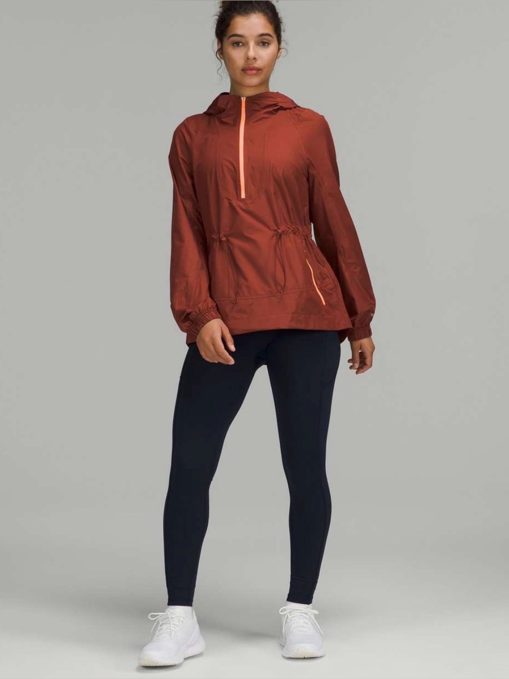 6 lululemon athletica rust brown jacket liner